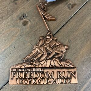 2018 Joint Base Lewis-McChord Freedom Run 1k, 5k, and 10 Miler Medal